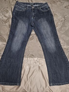 Massini Women's Dark Blue Bootcut Jeans